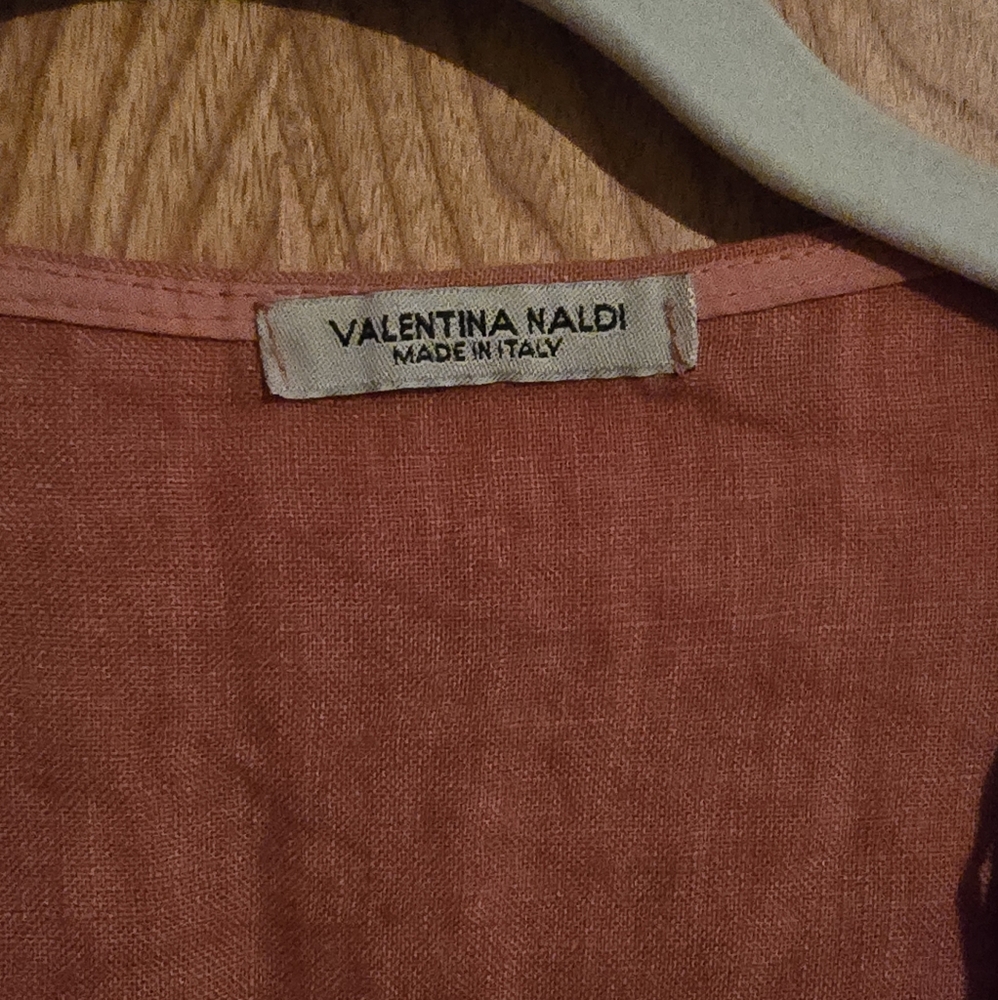 Valentina Naldi Elegant Fringe Women's Shawl - Coral - Picture 9 of 9